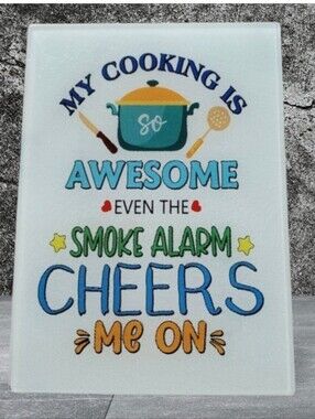 My cooking is so awesome Glass Cutting Board